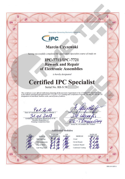 IPC Zertifikat Marcin Czyzewski